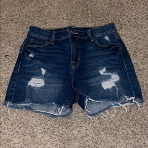 Old Navy Blue Distressed Jean Shorts